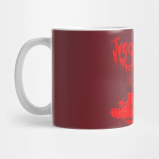 Zombie Hand Bloodied Juggernog on Maroon Mug